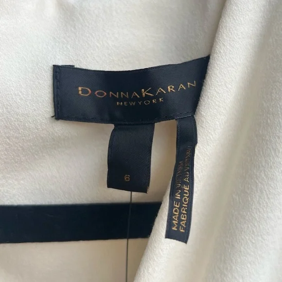 🆕 Donna Karan New York Ivory Sheath Dress Midi Work Wedding S2 S6 S8 S10 Office - Picture 13 of 16